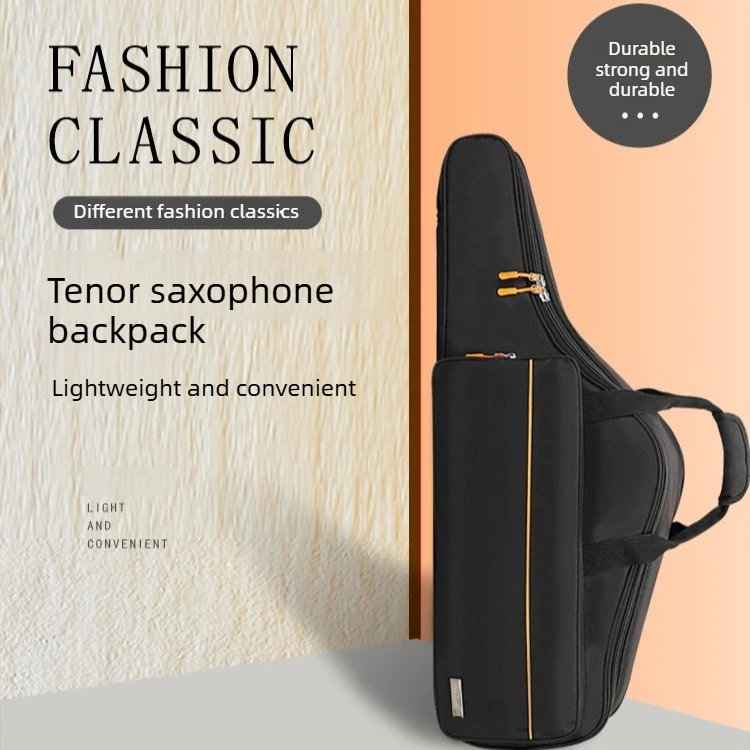 Tenor Saxophone Bag Padded Portable Lightweight Bag B-flat Padded Durable Backpack Instrument Backpack Thickened Gig Bag Jazz