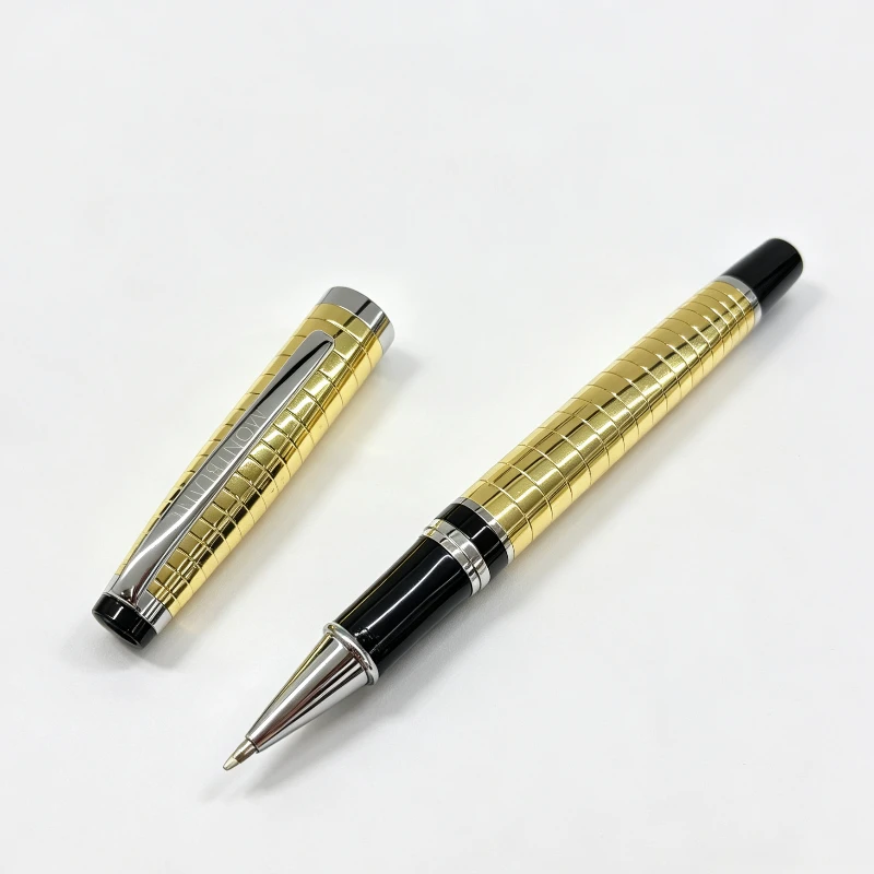 Best GANDHI Metal Mb Rollerball Boss Colleague High Quality Rollerball Pen Gifts Silver fish scales Desinger Wedding Present Pen