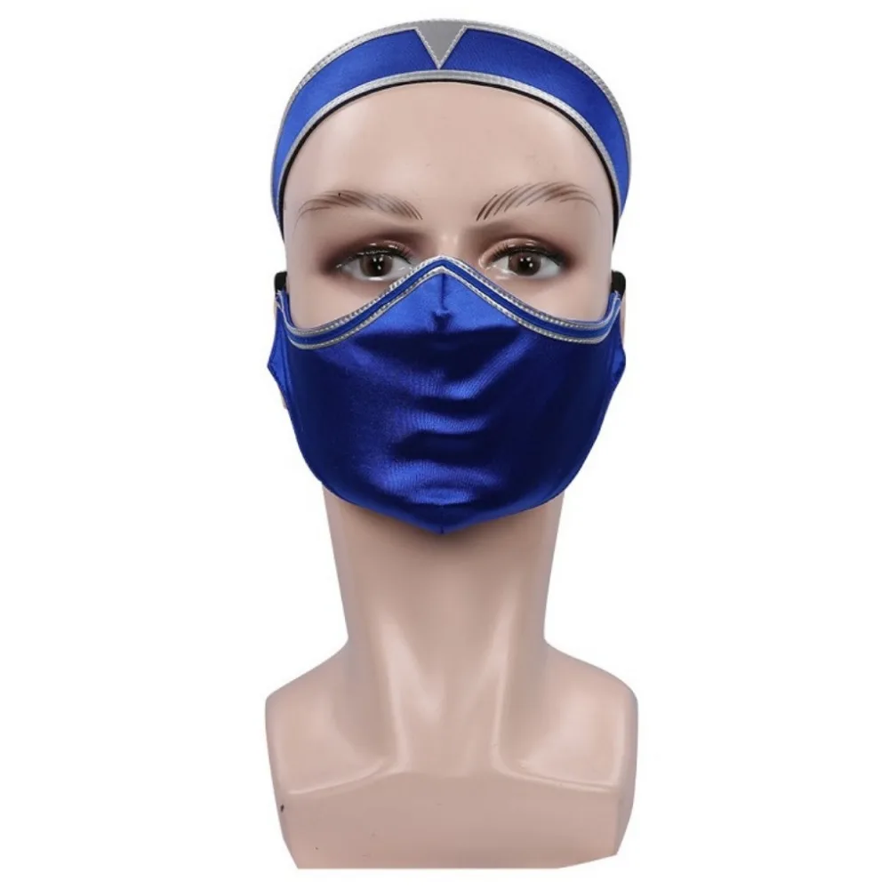 Mortal Cosplay Kombat Kitana Cosplay Blue Bra Underwear Outfits Adult Womens Halloween Carnival Suit Role Clothing