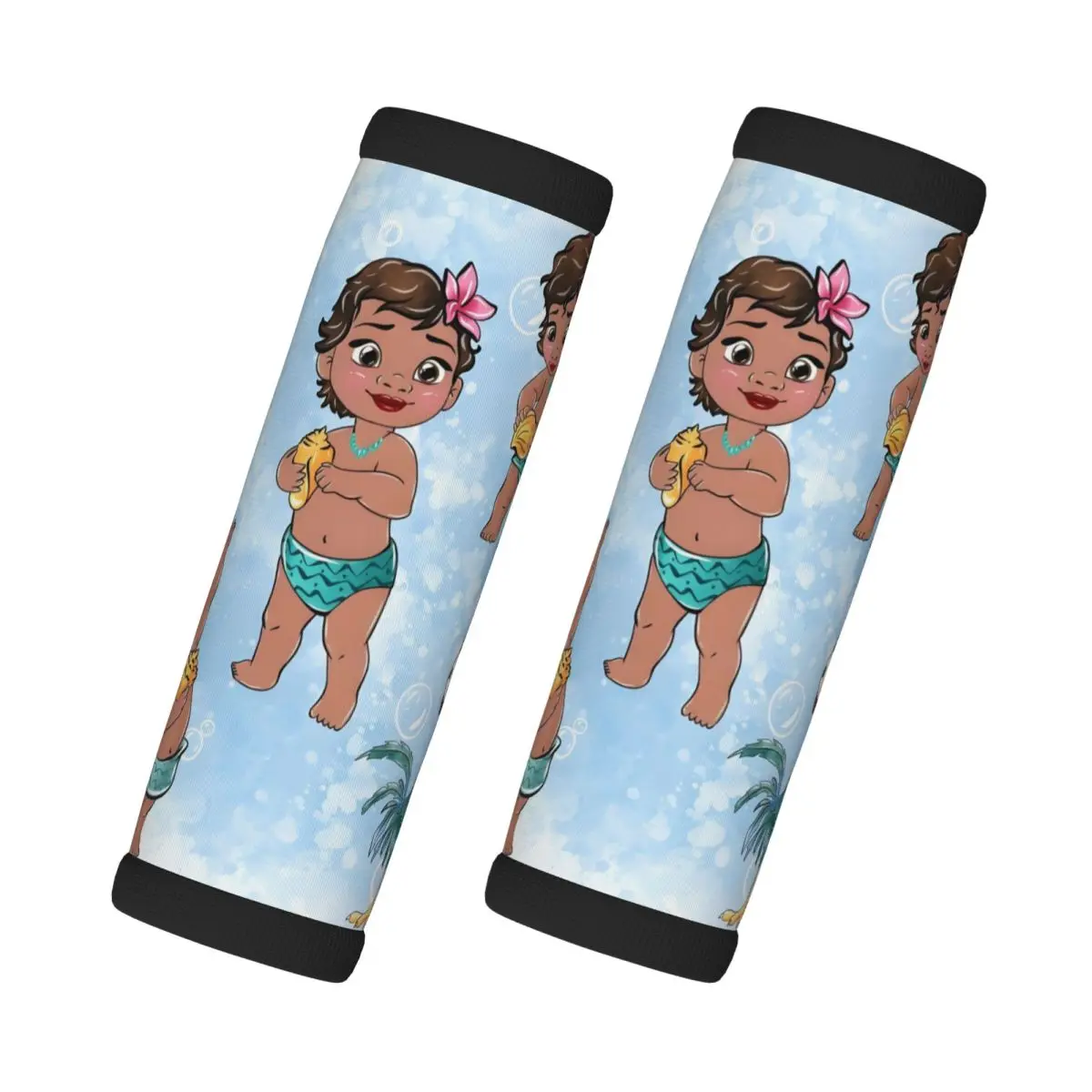 

Custom Moana Cartoon Luggage Handles Wrap Grips 2 Pcs Handle Grip For Travel Bag Luggage Suitcase Airplane Soft