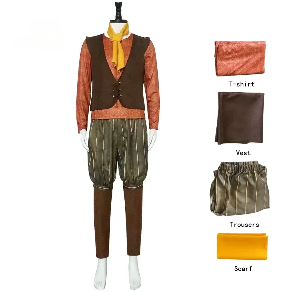 Movie Shrak Rumpelstiltskin Cosplay Costume Coat Pants Accessories Full Set Rumpelstiltskin Role Play Uniform Suit Halloween