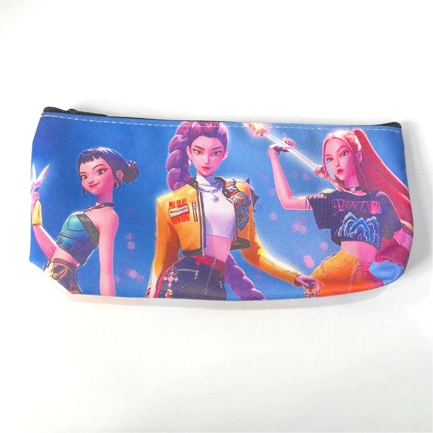 

2026 New Cartoon K-POP Girls Printed Pencil Pouch PU Waterproof Stationery Bag for Kids School Gifts