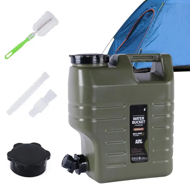 Large Capacity Portable Camping Bucket Water Storage No Leakage For Camping Fishing Picnic Hiking Drinking Water Canister