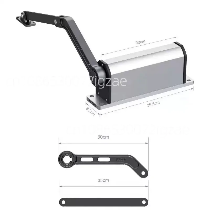 

AC100-240V Automatic Gate Door Opener Side Mounted Rainproof Metal 90 Degree Electric Swing Door Operator Pull Arm Opener
