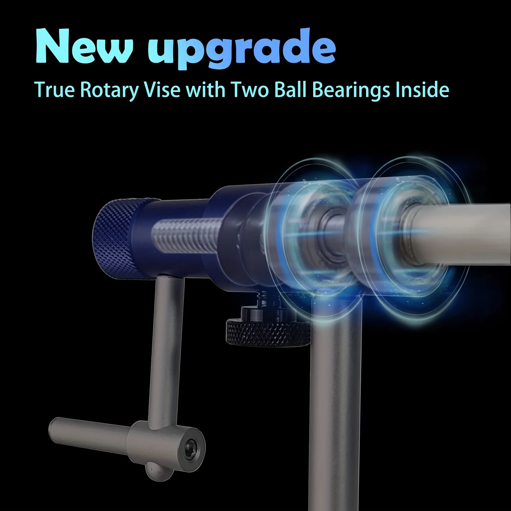 360° Rotatable Fly Tying Vise with Sturdy Base Premium Aluminum Adjustable Precision Tool Vise for Bait Making