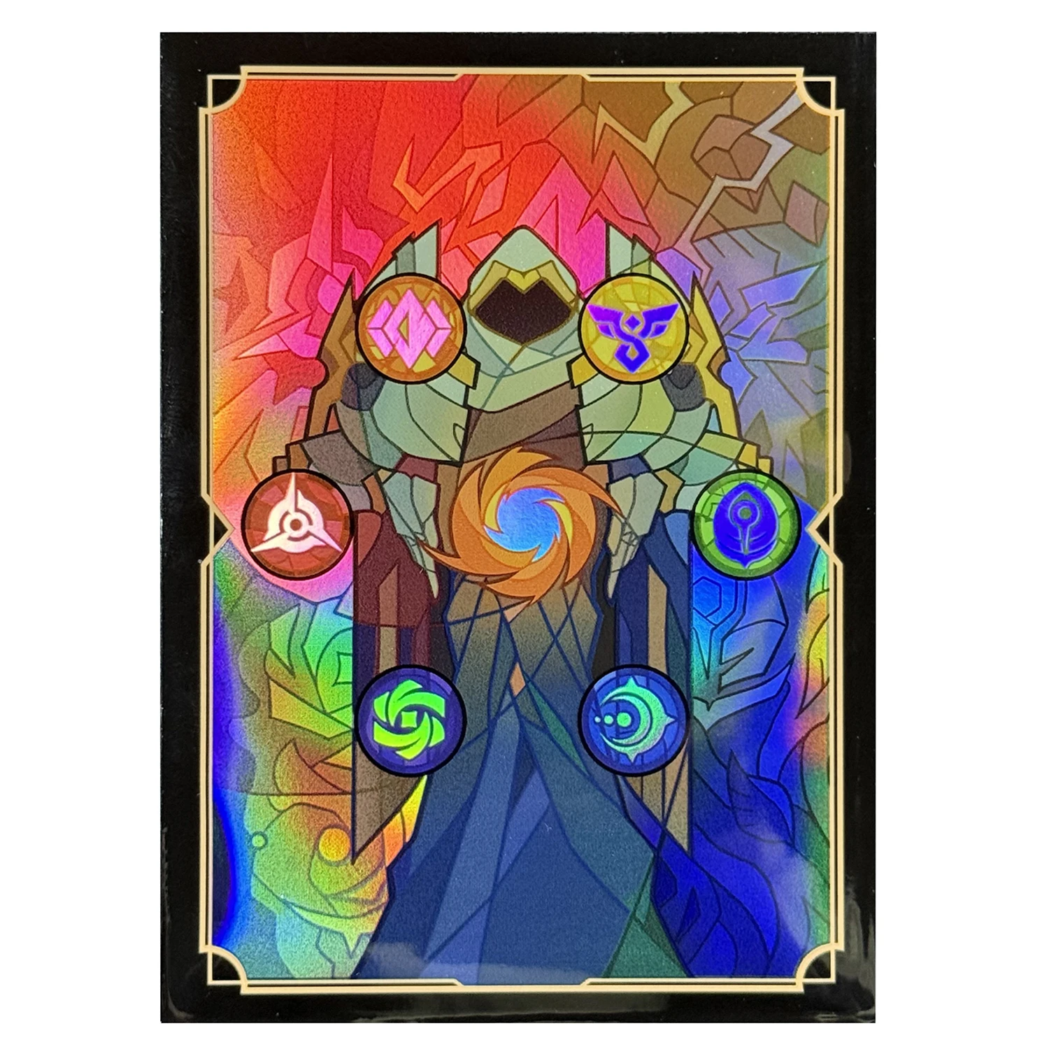 

60 шт./упак. Голографические защитные пакеты для карт стандартного размера PTCG/OPCG, фольгированные чехлы для TCG-игр, 66x91 мм