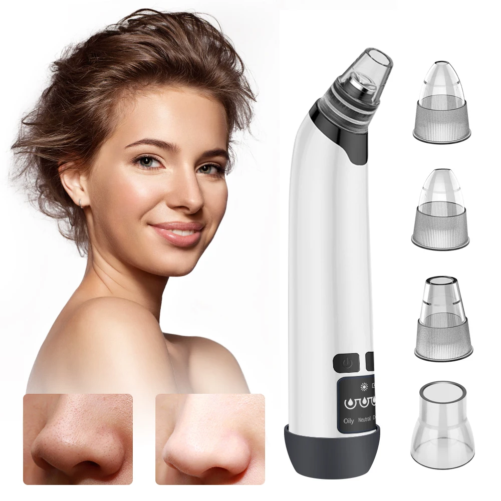 Blackhead Remover Vacuum Electric Nose Beauty Face Deep Cleansing Skin Care Vacuum Black Spots Acne Pore Cleaner Pimple Tool