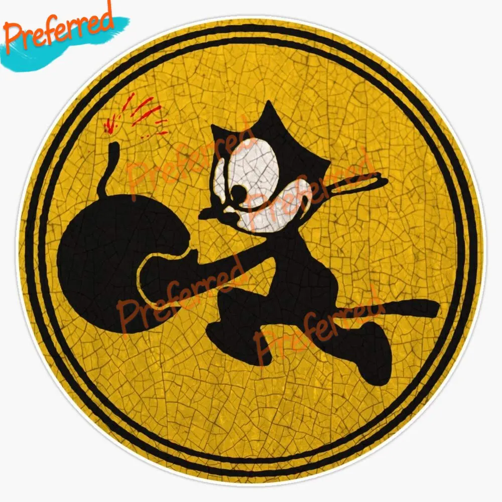 Ww2 Cat Bomber Patch Usa Sticker Decal Vinyl Bumper Sticker Decal Waterproof