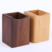 Wooden Pen Holder Desk ganizer Stationery Storage Box Pencil St Supplies Lightweight Portable Sturdy Desk Tidy