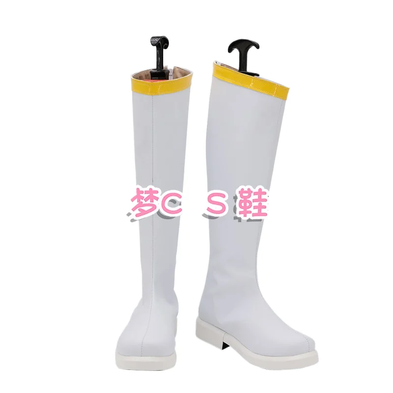 ¡Bienvenido a la escuela Demoníaca! Iruma-kun Asmodeus Alice Cosplay zapatos botas Anime Halloween carnaval hombres Alice botas blancas