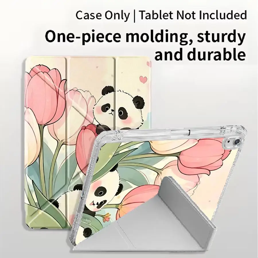 capa-suporte-panda-tulip-art-para-tablet-ipad-11ª-10ª-9ª-8ª-7ª-geracao-129-polegadas-air-4-5-m3-m2-m4-11-polegadas-mini-6-7-pro-2025