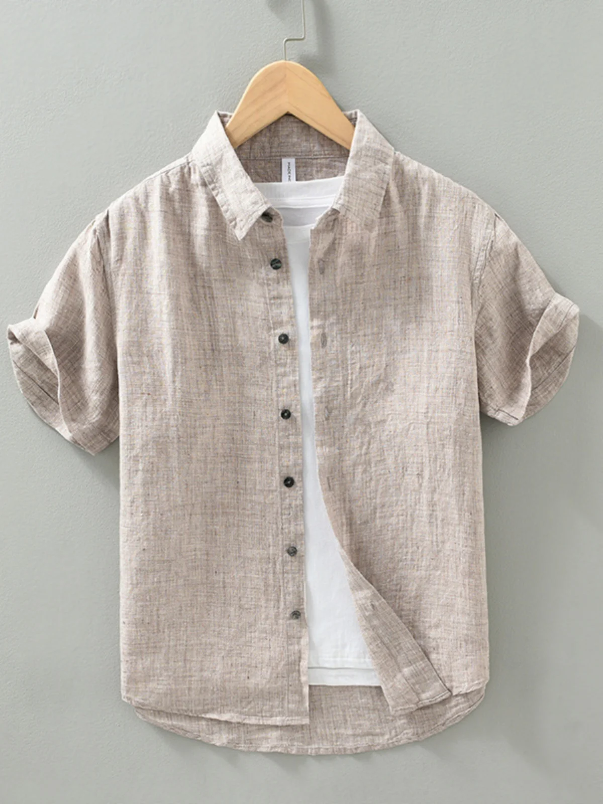 

Легкий льняной топ для мужчин, повседневный, дышащий, в стиле ретро, с квадратным воротником, летний, для молодежи, на каждый день, из тонкой ткани