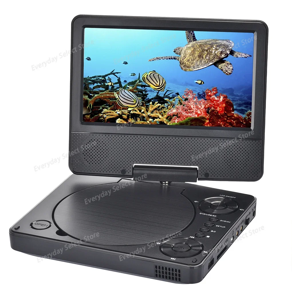 Portable DVD Player High Definition Video External CD DVD Drive Built-in 1000MA Battery Capacity Compatible Discs DVD/CD/VCD/MP3