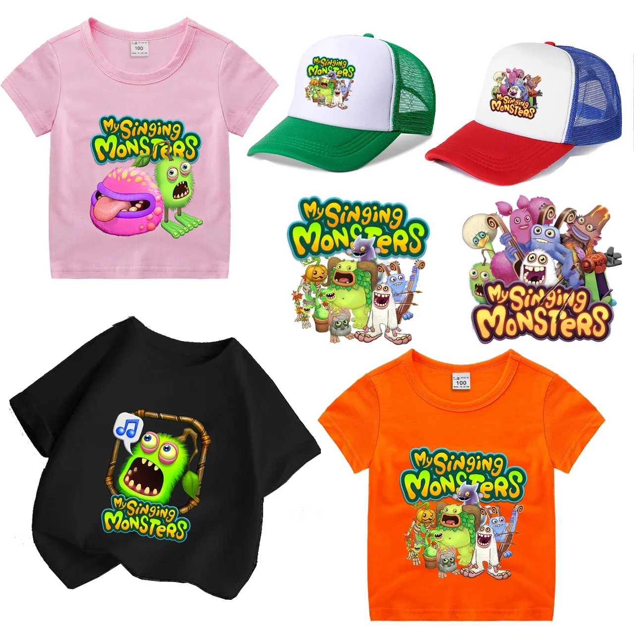 My Singing Monsters Patch Iron Transfer Cartoon Hot Game Series Patches Kid Clothes DIY for Caps T-shirt  Appliques Sticker Gift