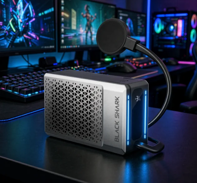 Liquid Cooling Phone Radiator for Gaming/Streaming, Low Noise Semiconductor Clip Cooler, Universal