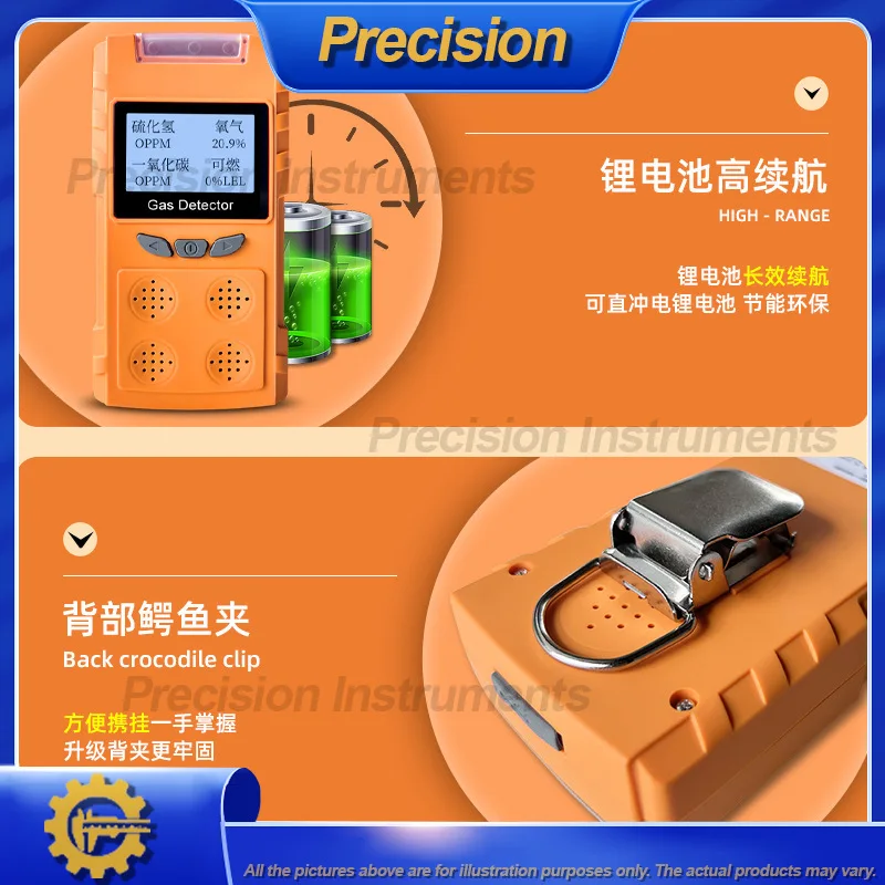 2026 4 in 1 Portable Gas Detector for Industrial Use Detects Toxic and Hazardous Gases Including Ammonia Ozone and Hydrogen