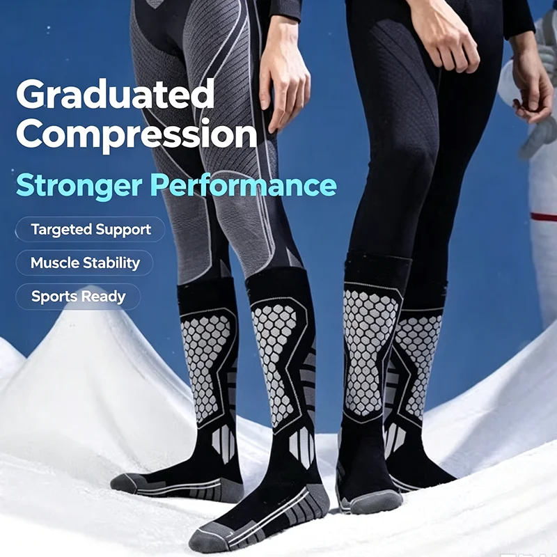 1/2/3Pairs Professional Skiing - Thermal Sock Winter ulasan dan harga