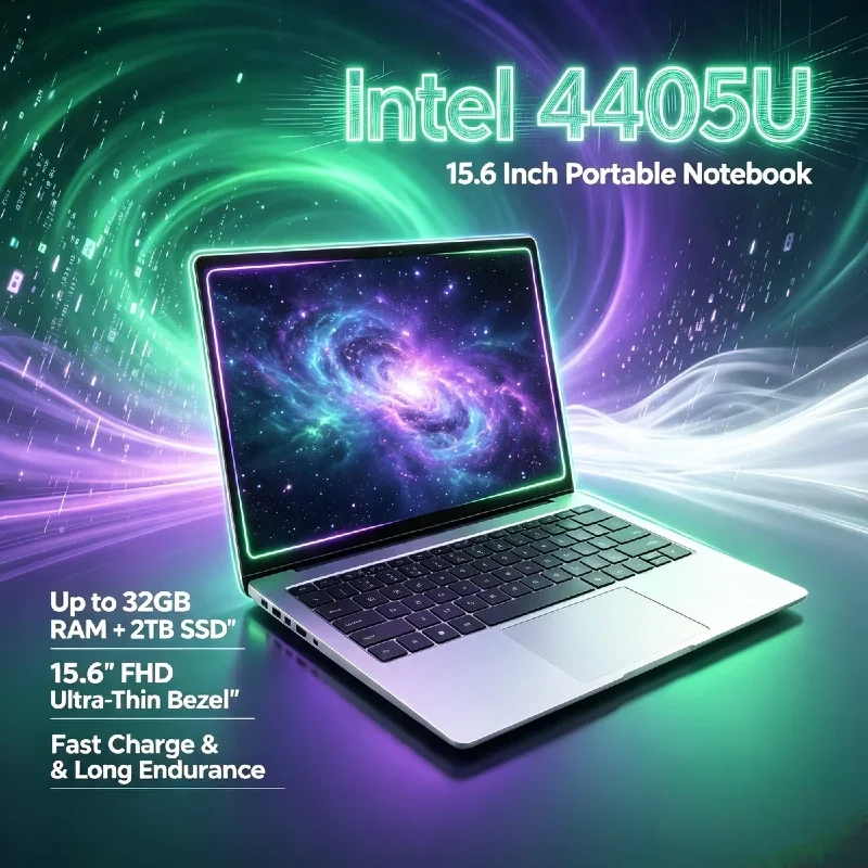 Intel Pentium 4405U 15.6 Inch Gaming Laptop 16GB RAM 2TB SSD 1920x1080 Ultra Slim Notebook for Office Study Pro