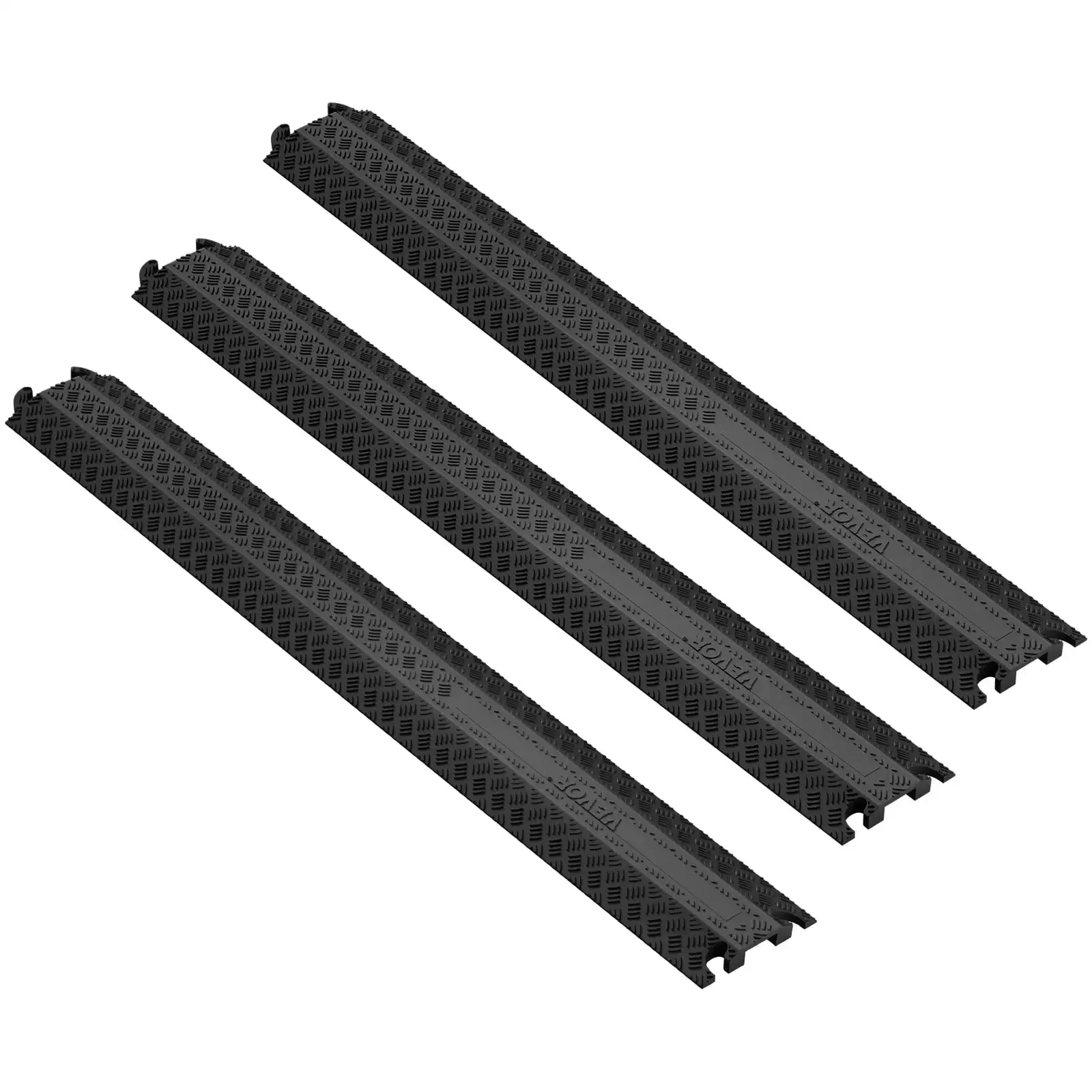 

3 PCs 39 in Speed Bumps 2000 lbs Cable Protector Ramp Drop Over Cord Cove