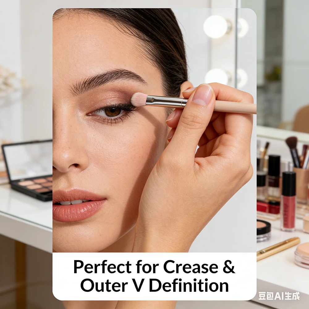 فرشاة ظلال عيون بزاوية 201 لأداة تظليل ومزج دقيقة للمكياج