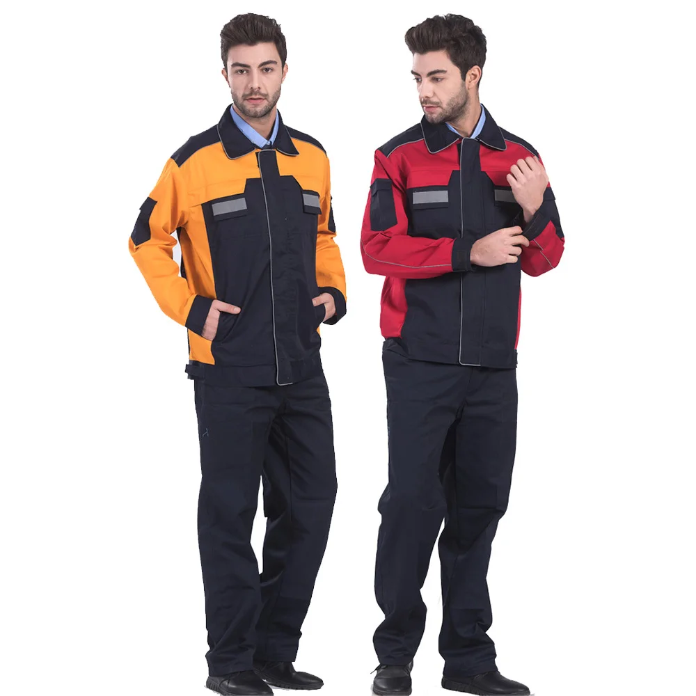 Outdoor Jacket Pants Working Suits Men's Wear-resistant Anti-scalding Work Clothes Welders Labor Insurance Clothing