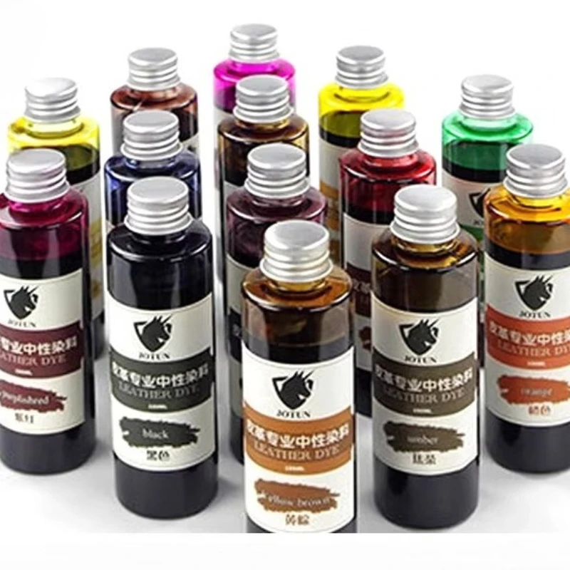Leather dye color paint DIY leather art product refurbishment Dyeing agent adjustable diluted alcohol leather dye