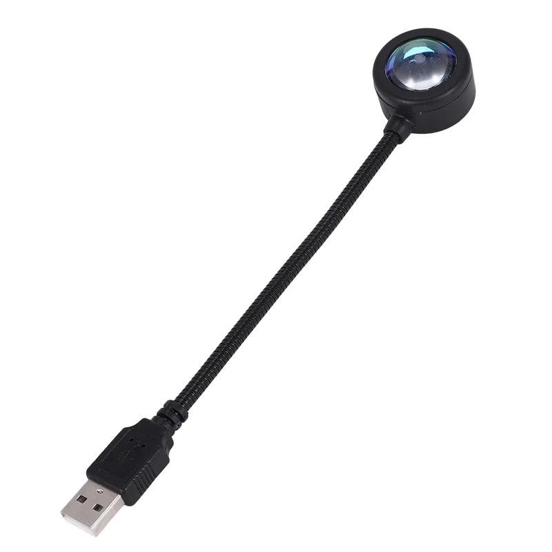 Светодиодная USB лампа заката, ночник, проектор, украшение для дня рождения, портативный светильник для спальни, гостиной-ABPP