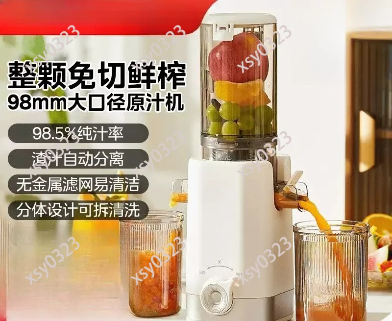Household Juice Extractor, Automatic Separate Pulp & Juice Multi-function Mini Juicer Machine