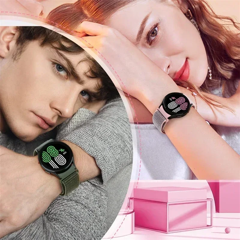 No Lücken Nylon-Schlaufenband für Samsung Galaxy Watch 7/FE/6/4/classic/5 pro 44 mm 40 mm Sportarmband Galaxy Watch7 Armbandzubehör