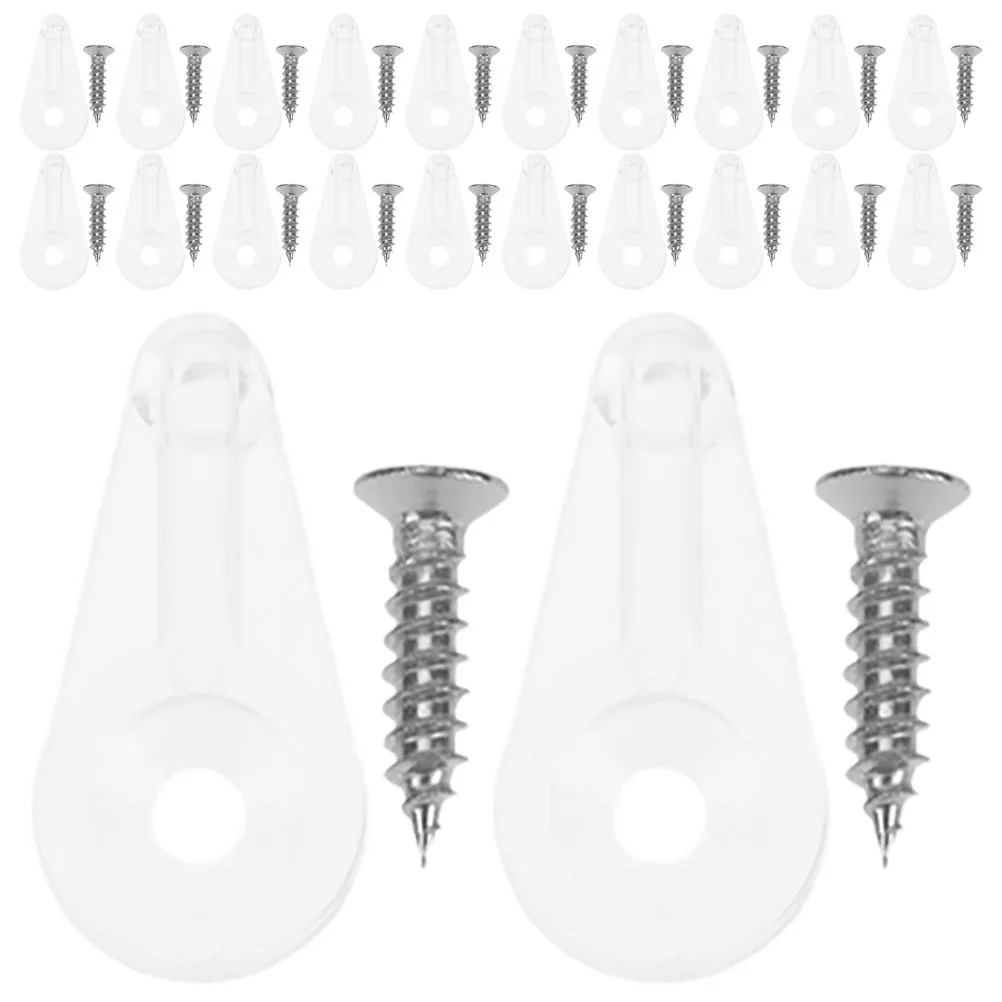 

50Pcs Glass Retainer Clips Versatile Replacement for Cabinet Door Mirror Glass Fixing Clamp Secure Cabinet Door Mirror Clamp