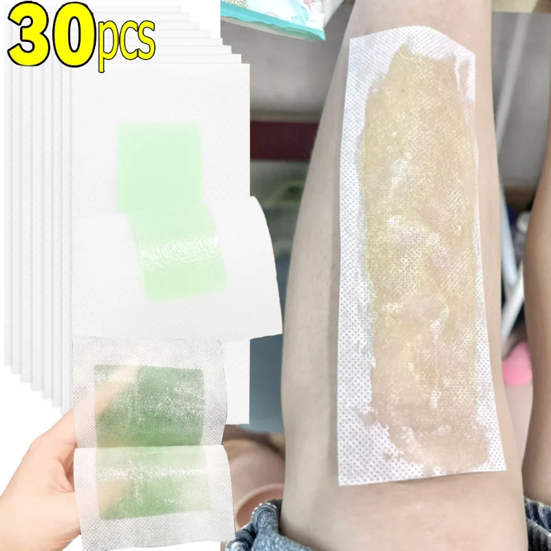 

30PC Hair Removal Wax Strips Painless Fast Hairs Removal Bikini Legs Arm Hair Removal Patch Unisex Facial Body Women Beauty Tool