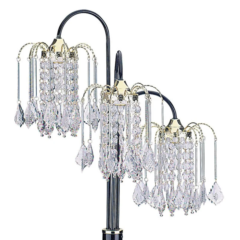 Braço de vidro acrílico preto preto clássico lâmpadas incluídas lâmpada de mesa candeeiro de mesa 34 alto candeeiro de mesa de metal com aleta preta