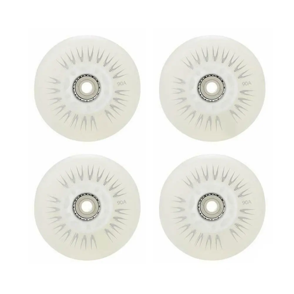 4 قطعة فلاش عجلات تزلج مضمنة 90A LED الإضاءة عجلة التزلج عجلات فلاش انزلاق الأسطوانة أحذية التزلج 80 مللي متر 76 مللي متر 72 مللي متر 68 مللي متر