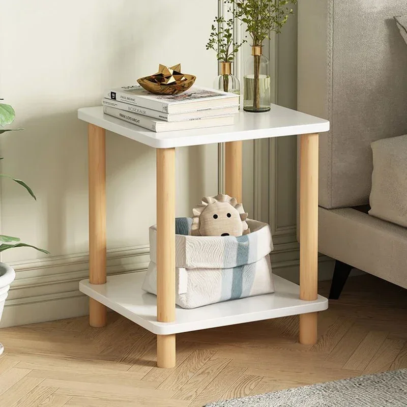 

Living Room Small Nightstand Cabinet Bedroom Stylish Open Storage Bedside Table Simple Mesita De Noche Dormitorio Home Furniture