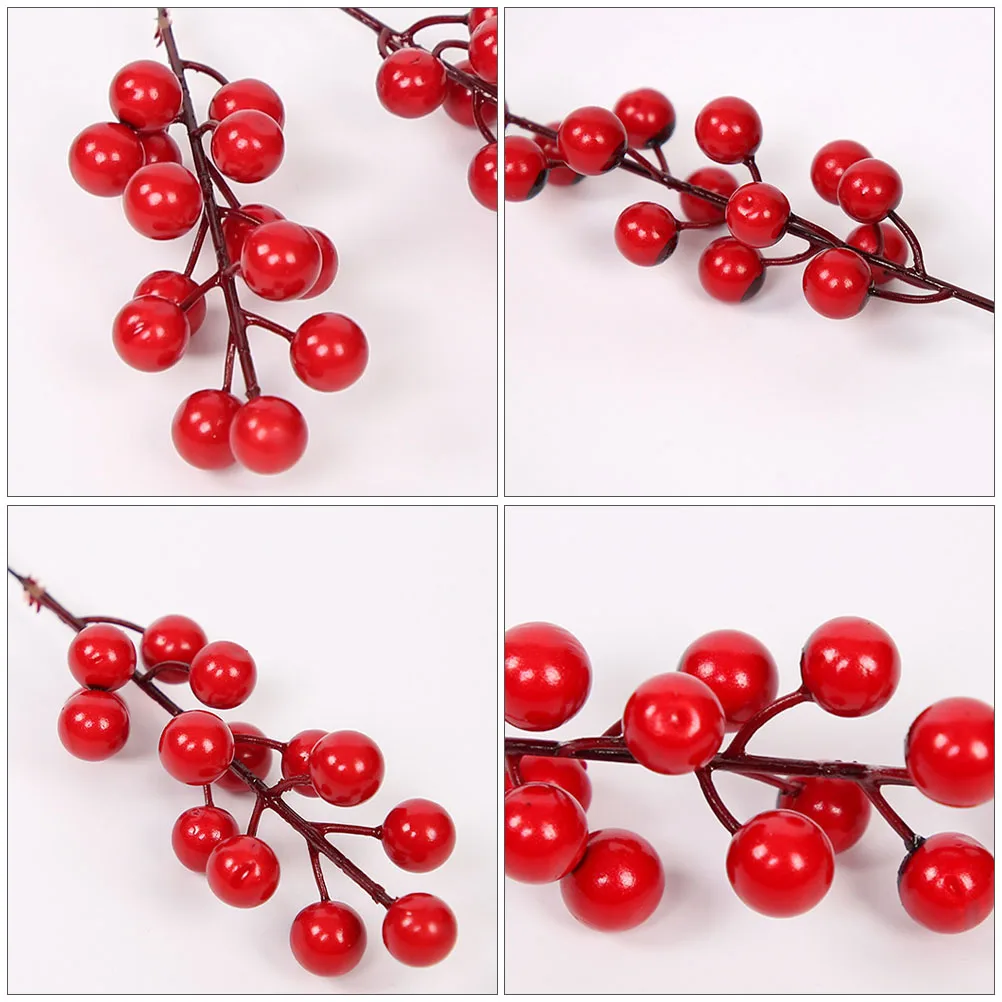 

10 Pcs Artificial Crabapple Branches Home Decoration Christmas naments Plastic Berry Picks Wedding Room Arrangements