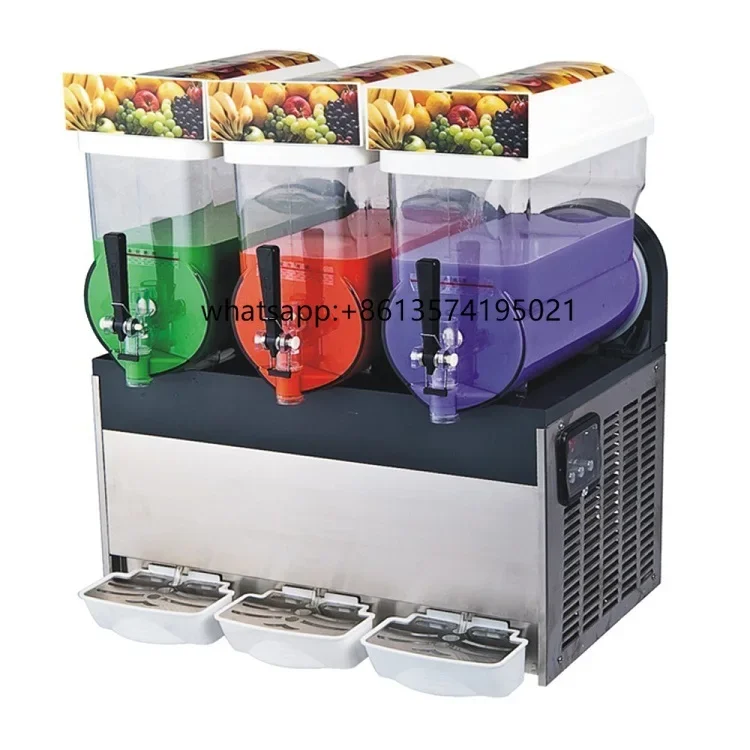 

THot Selling 15L Stainless Steel Slush Machine For Home Restaurant Food Shop & Hotels 220V With Gear Pump & Motor Core Component