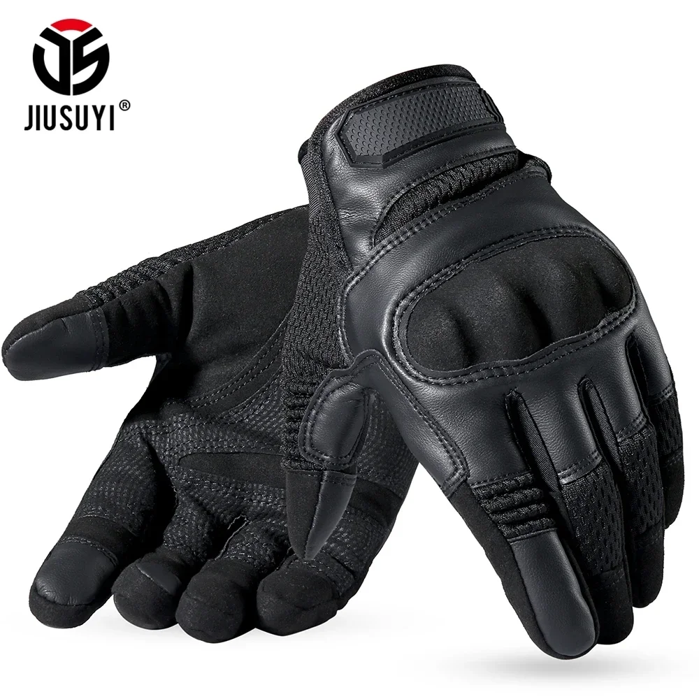 Tactical Gloves Touch Screen PU Leather Combat Airsot Hunting Shooting Paintball Outdoor Bicycle Sport Anti-skid Protective Gear