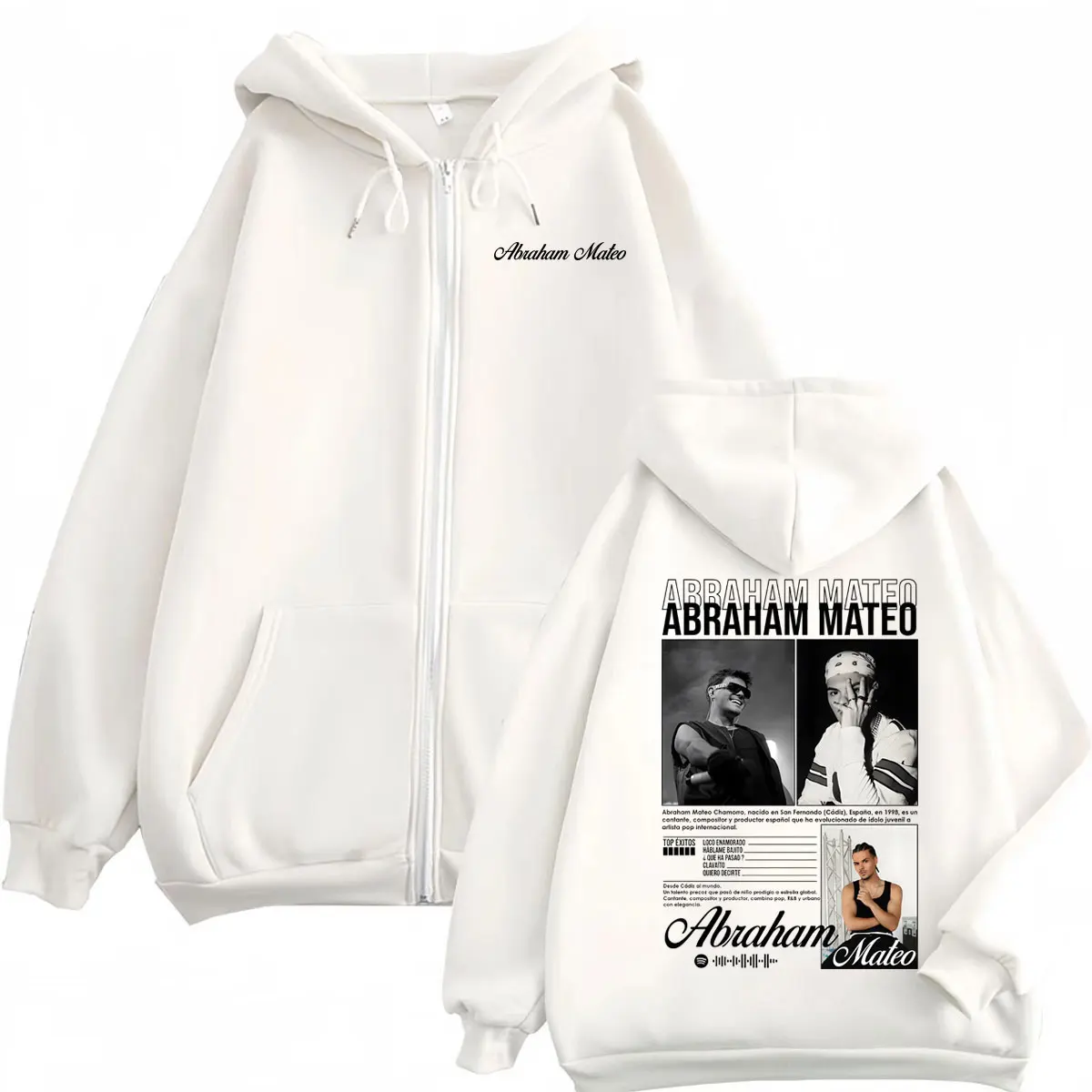 المغني أبراهام ماتيو الجرافيك قلنسوة بسحاب الرجال النساء خمر موضة زمم البلوفرات عالية الجودة الصوف قمصان سويت شيرت بقلنسوة #2