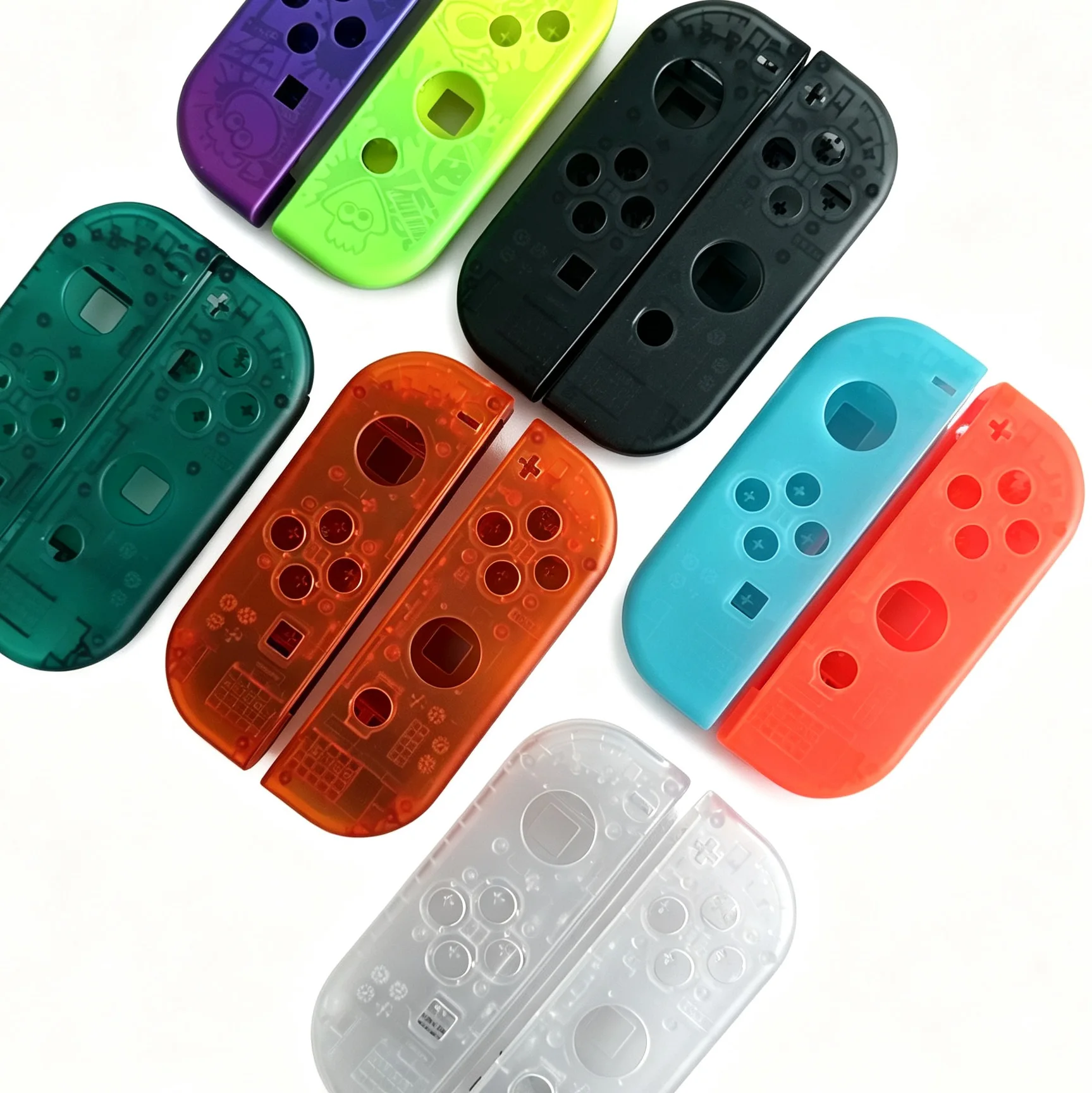 Przezroczyste etui na Joy-Cony Nintendo Switch OLED z przyciskami SL SR, zamienna obudowa do kontrolera Nintendo Switch Joy-Con — zdjęcie produktu 3