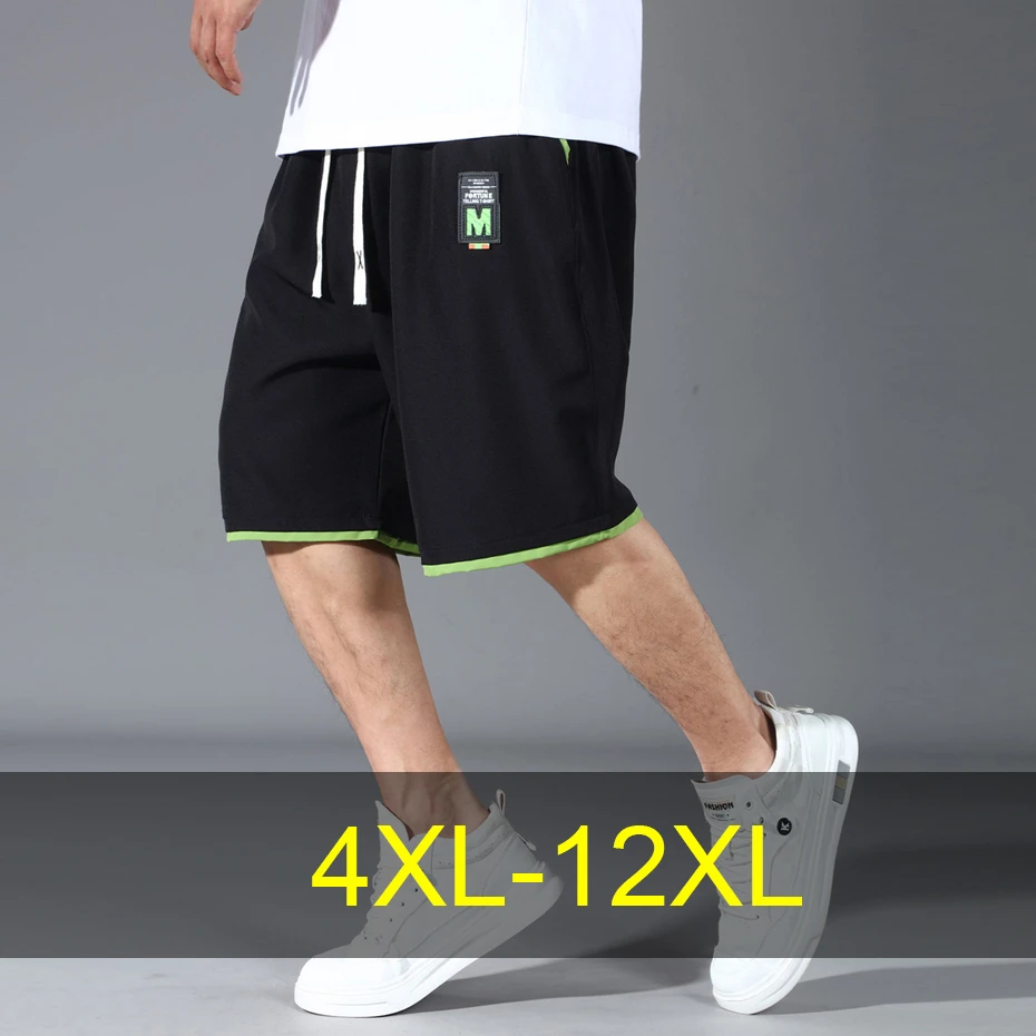 

Летние пляжные шорты мужские 12XL шорты больших размеров модные повседневные короткие брюки мужские с эластичной резинкой на талии снизу большой размер 12XL