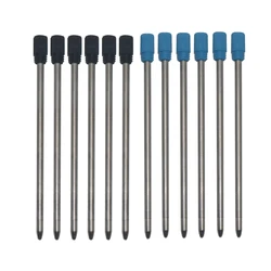 Bolígrafo De Metal de 100 piezas, bolígrafo de 0,7mm, 70mm de longitud, con el uso de bolígrafo de capacitancia, azul y negro opcional