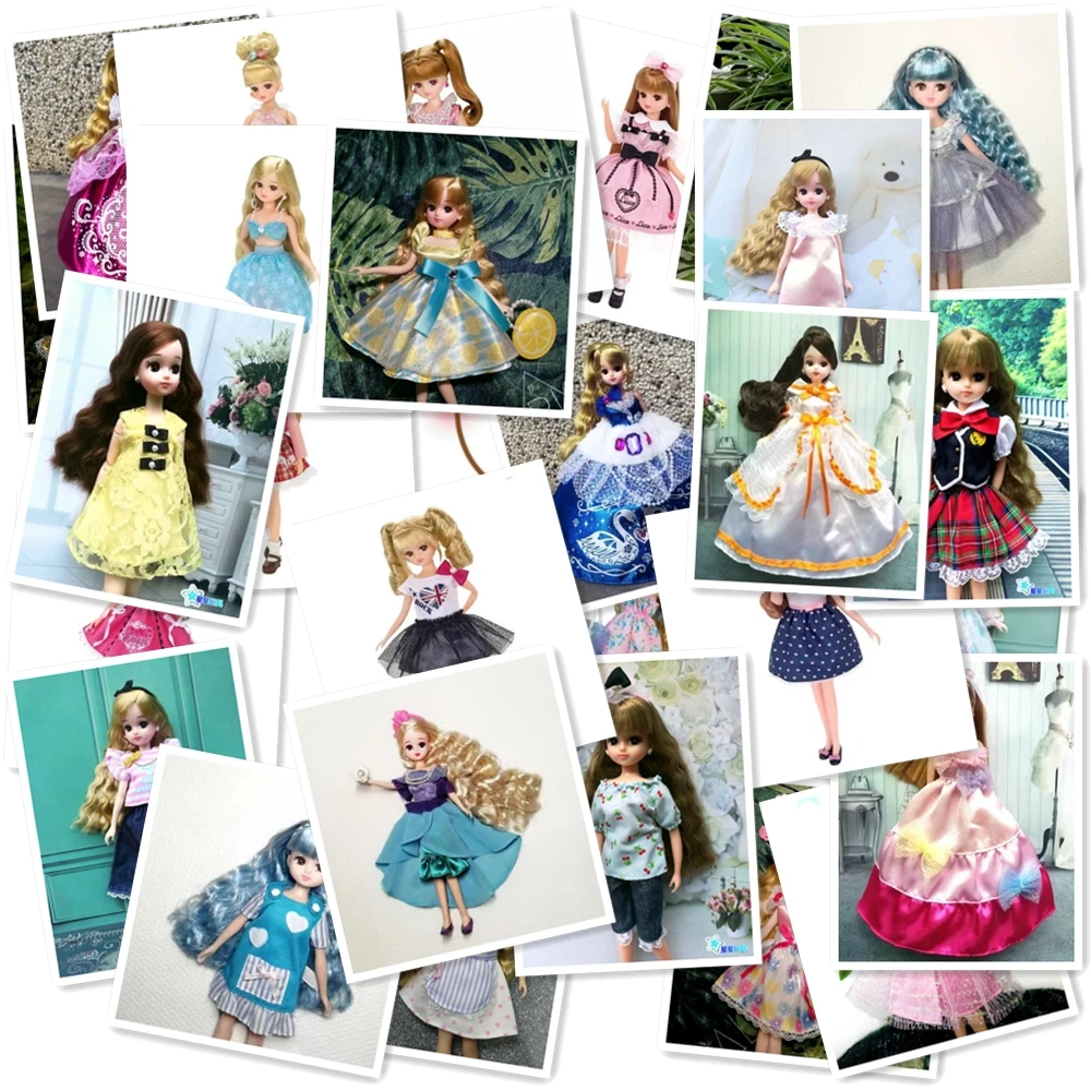 

the clothes for Blythe 6 Points Azone Rieger LICCA Doll Clothing 6 Points Baby Clothes gift for girl no doll