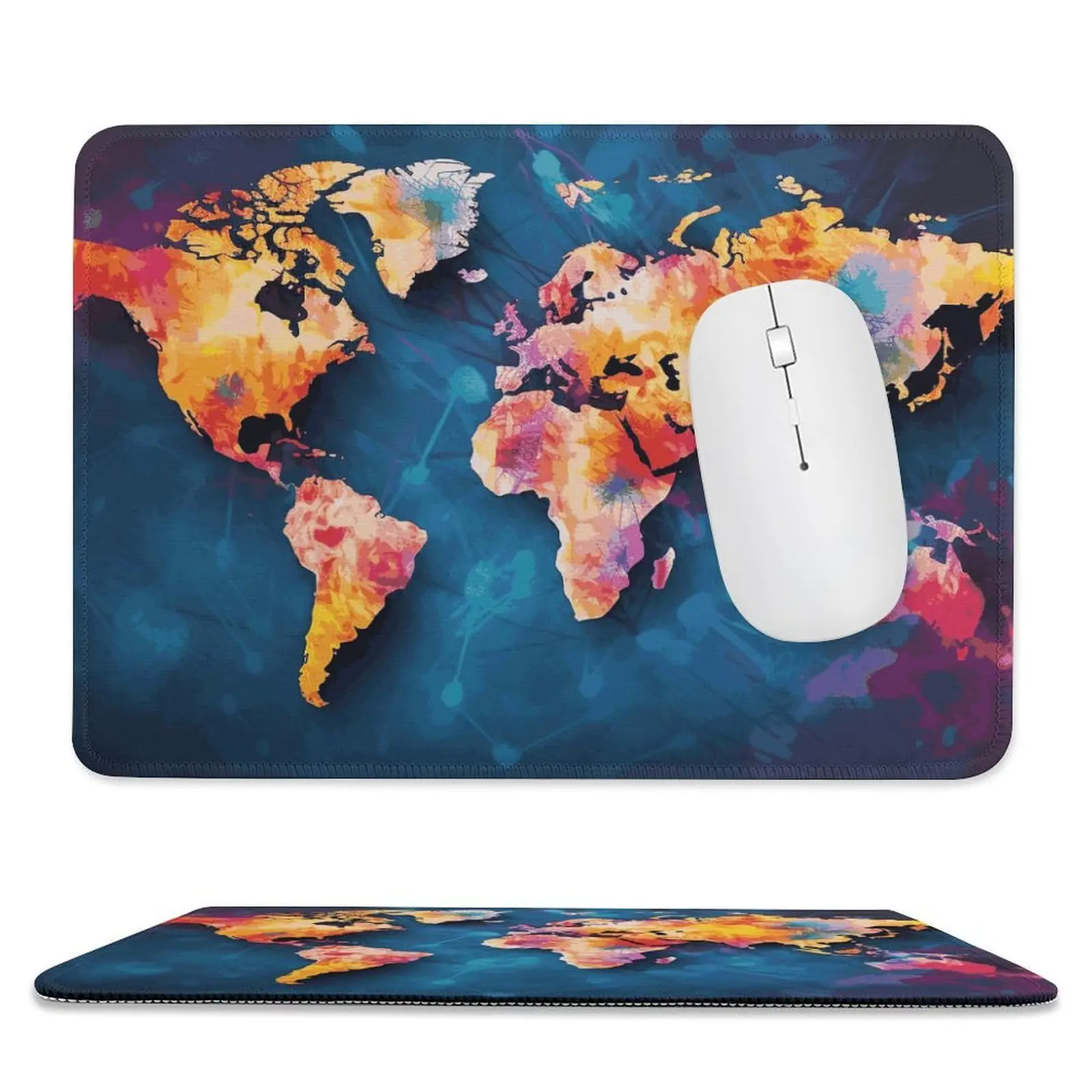 High Quality Classic Map Printing Gaming Mousepad Gamer Mouse Mat Keyboard Mats Desk Pad Mousepads 22x18cm For Computer