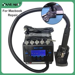 BAIYI 820D Air Gun Portable Intelligent Digital Display Hot Air Gun for Macbook Phone Motherboard PCB Soldering Repair Tool