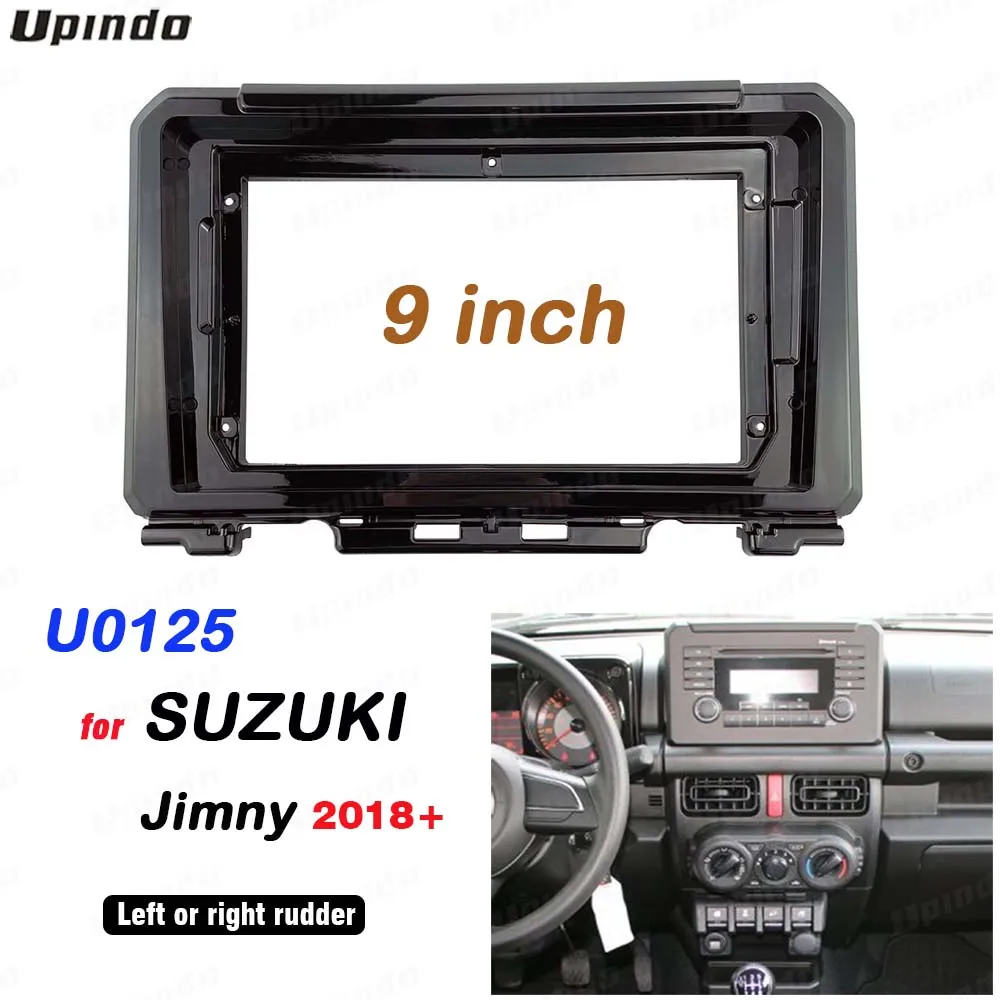 

9-дюймовая 2-диночная панель, рамка, автомобильное радио для SUZUKI Jimny 2018+, пластиковая DVD, GPS, Mp5, установка рамы приборной панели