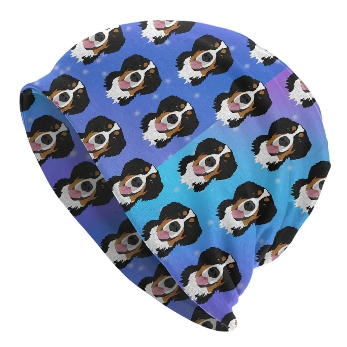

Dog Print Beanie Hats Funny Animal Knitting Hat Kpop Warm Soft Unisex Adult Caps Winter Printed Casual Bonnet Hats Gift