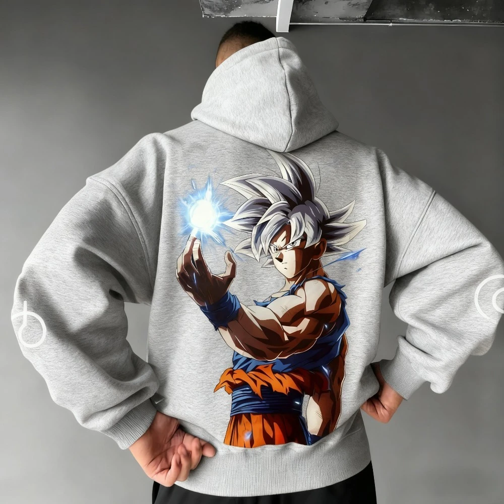 Dragon Ball Hoodie Musim Gugur/Dingin Baru Anime Co-branded Pria dan Wanita Longgar Kasual Hip-hop Amerika Sweater Atasan Orang Tua-Anak