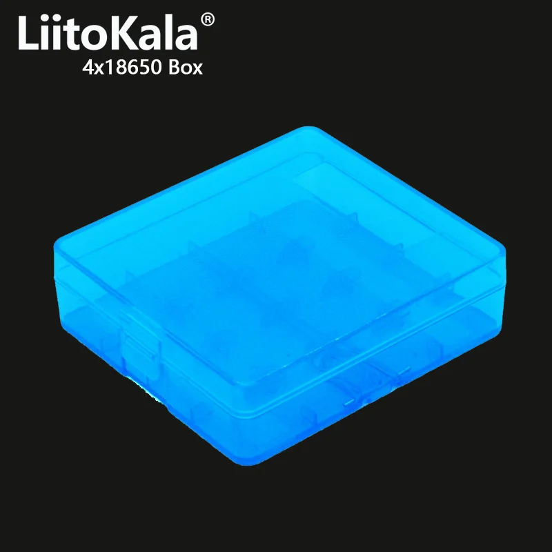 Caixa De Armazenamento De Bateria Recarregável, Caixa De Plástico De Gancho De Metal, 4 Seção Equipamentos Engrossar, 18650, 4 Slots
