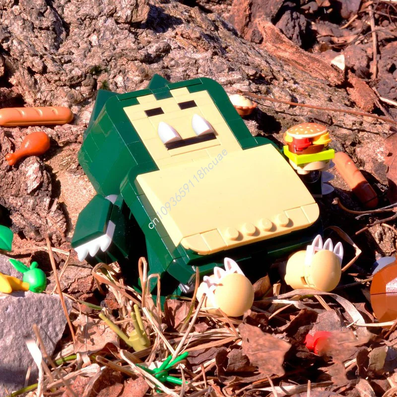 

139pcs MOC Snorlax nan Model Building blocks Modular Kids idea Architecture Birthday toys Education creative Christmas gifts