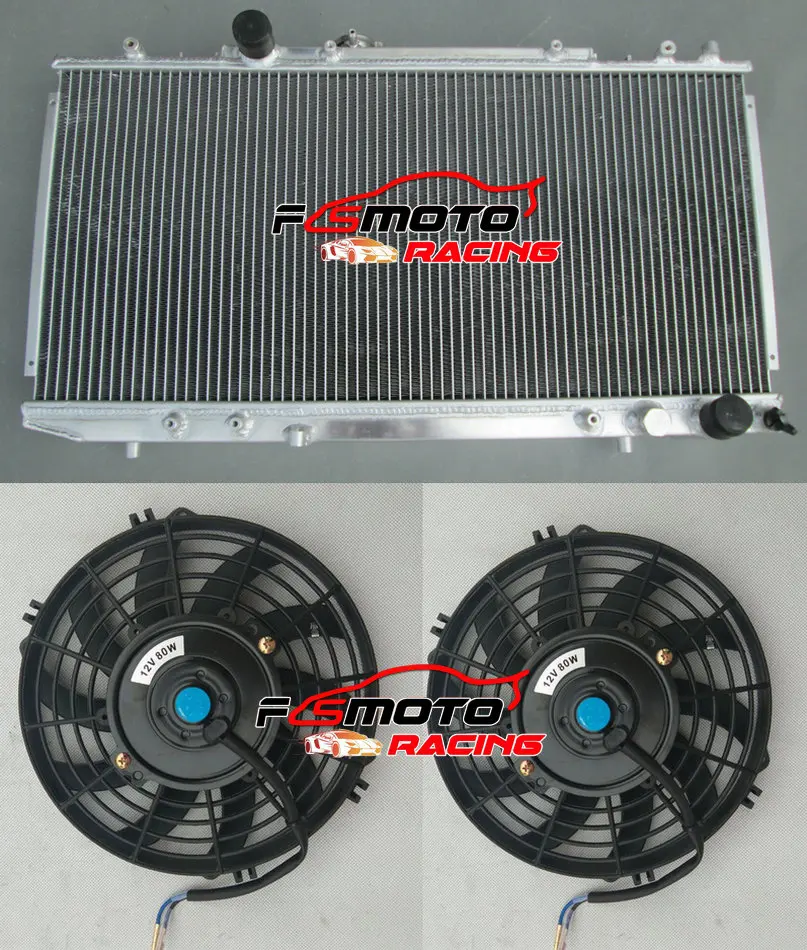 Aluminum Radiator+Fans For TOYOTA CELICA GT4 ST185 3S-GTE 1989 1990 1991 1992 1993 89 90 91 92 93 MT